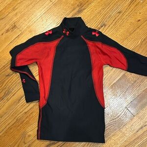 Under Armour Black and Red Performance Top